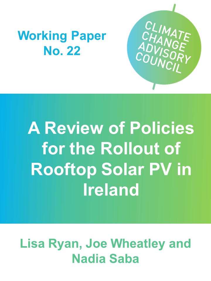 Working Paper No. 22: A Review of Policies for the Rollout of Rooftop Solar PV in Ireland 